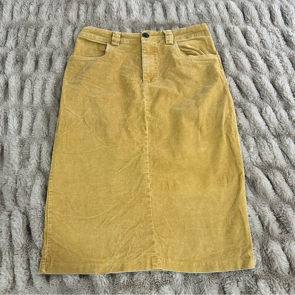 Jade Mackenzie Apparel Size XS Women's Tan Corduroy Pockets A-Line Skirt - Picture 1 of 5